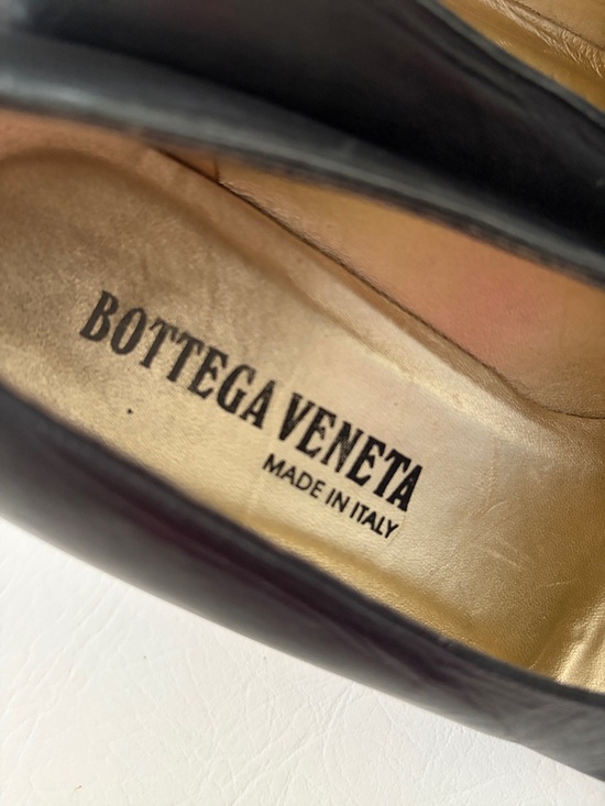 Bottega Veneta Vintage Women’s Shoes Low Heels Leather Pumps Black Size 9 - Picture 7 of 13